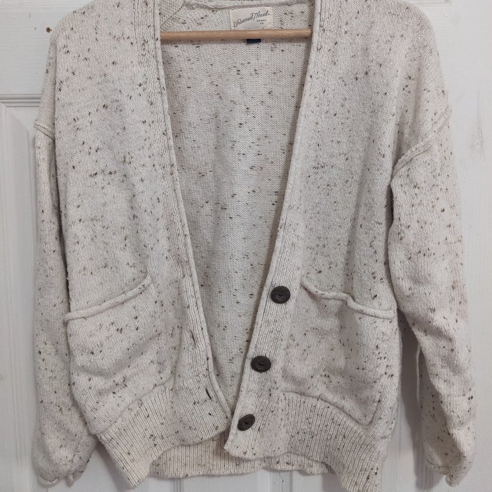 Universal Threads Cream Cardigan Small